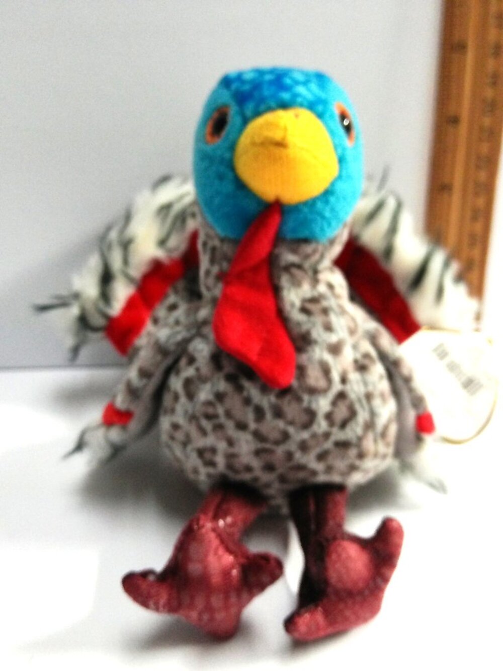 TY Beanie Baby Lurkey Turkey 2000 Vintage Retired 5.5" High Thanksgiving w/Tag